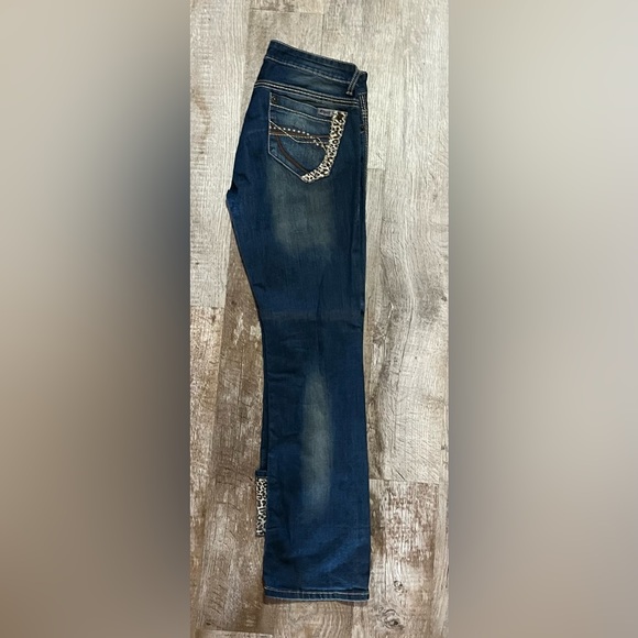 Cruel Girl Leopard Cuff Jeans - Picture 3 of 3